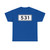 S531-DK (Denmark) (Road Sign) T-Shirt