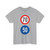 Segnale di limite massimo e minimo di velocità - 1971 (Italy) (Road Sign) T-Shirt