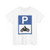 Scooter and motorcycle parking sign India (India) (Road Sign) T-Shirt
