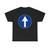 Segnale stradale italiano 1959 - direzione obbligatoria dritto (Italy) (Road Sign) T-Shirt
