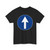 Segnale stradale italiano 1959 - direzione obbligatoria dritto (Italy) (Road Sign) T-Shirt