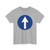 Segnale stradale italiano 1959 - direzione obbligatoria dritto (Italy) (Road Sign) T-Shirt