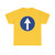 Segnale stradale italiano 1959 - direzione obbligatoria dritto (Italy) (Road Sign) T-Shirt