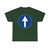Segnale stradale italiano 1959 - direzione obbligatoria dritto (Italy) (Road Sign) T-Shirt