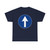 Segnale stradale italiano 1959 - direzione obbligatoria dritto (Italy) (Road Sign) T-Shirt