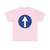 Segnale stradale italiano 1959 - direzione obbligatoria dritto (Italy) (Road Sign) T-Shirt