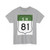 SH81-IN jct (India) (Road Sign) T-Shirt
