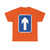 UAE One Way Street Straight Ahead (United Arab Emirates) (Road Sign) T-Shirt