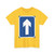 UAE One Way Street Straight Ahead (United Arab Emirates) (Road Sign) T-Shirt