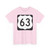US 63 square (United States) (Road Sign) T-Shirt