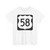 US 58 1961 (United States) (Road Sign) T-Shirt