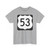 US 53 square (United States) (Road Sign) T-Shirt
