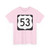 US 53 square (United States) (Road Sign) T-Shirt