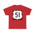 US 51 square (United States) (Road Sign) T-Shirt