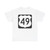 US 49 1961 (United States) (Road Sign) T-Shirt