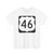 US 46 square (United States) (Road Sign) T-Shirt