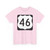 US 46 square (United States) (Road Sign) T-Shirt