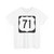 US 71 square (United States) (Road Sign) T-Shirt