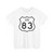 US 83 1961 cutout (United States) (Road Sign) T-Shirt