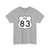 US 83 1961 cutout (United States) (Road Sign) T-Shirt