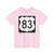 US 83 1961 (United States) (Road Sign) T-Shirt