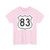 US 83 1948 (United States) (Road Sign) T-Shirt