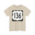 US 136 square (United States) (Road Sign) T-Shirt