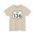 US 136 1961 cutout (United States) (Road Sign) T-Shirt