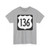 US 136 1961 (United States) (Road Sign) T-Shirt