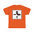 Zusatzzeichen 1002-21 - Verlauf der Vorfahrtsstraße an Kreuzungen von oben nach rechts StVO 1992 (Germany) (Road Sign) T-Shirt