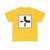 Zusatzzeichen 1002-21 - Verlauf der Vorfahrtsstraße an Kreuzungen von oben nach rechts StVO 1992 (Germany) (Road Sign) T-Shirt