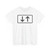Zusatzzeichen 1000-31 - beide Richtungen zwei gegengerichtete senkrechte Pfeile StVO 1992 (Germany) (Road Sign) T-Shirt