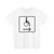 Zusatzzeichen 1000-23 - Rollstuhlfahrer Sinnbild Pfeil rechtsweisend StVO 1992 (Germany) (Road Sign) T-Shirt