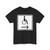 Zusatzzeichen 1000-23 - Rollstuhlfahrer Sinnbild Pfeil rechtsweisend StVO 1992 (Germany) (Road Sign) T-Shirt