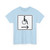 Zusatzzeichen 1000-23 - Rollstuhlfahrer Sinnbild Pfeil rechtsweisend StVO 1992 (Germany) (Road Sign) T-Shirt