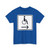 Zusatzzeichen 1000-23 - Rollstuhlfahrer Sinnbild Pfeil rechtsweisend StVO 1992 (Germany) (Road Sign) T-Shirt