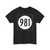 Iowa 981 (Iowa) (Road Sign) T-Shirt