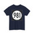 Iowa 981 (Iowa) (Road Sign) T-Shirt