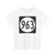 Iowa 963 (Iowa) (Road Sign) T-Shirt