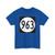 Iowa 963 (Iowa) (Road Sign) T-Shirt