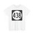 Iowa 438 (Iowa) (Road Sign) T-Shirt