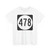Iowa 478 (Iowa) (Road Sign) T-Shirt