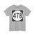 Iowa 478 (Iowa) (Road Sign) T-Shirt