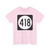 Iowa 418 (Iowa) (Road Sign) T-Shirt