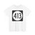 Iowa 413 (Iowa) (Road Sign) T-Shirt