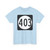 Iowa 403 (Iowa) (Road Sign) T-Shirt