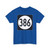 Iowa 386 (Iowa) (Road Sign) T-Shirt