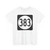 Iowa 383 (Iowa) (Road Sign) T-Shirt