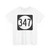 Iowa 347 (Iowa) (Road Sign) T-Shirt