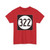Iowa 322 (Iowa) (Road Sign) T-Shirt